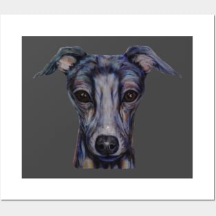 cute greyhound Posters and Art